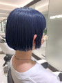 ネイビーミニボブ