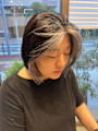 ヘアスタイルに溶け込むデザインカラー