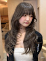 ヘーゼルミントベージュバタフライカットミントブラウンB2