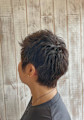 spiky short hair*