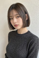 艶タッセルボブ×ディープオリーブグレージュ