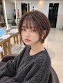 前髪ありで作る柔らかい大人くびれショート