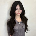 ○レイヤーカット　ワンホンヘア　暗髪