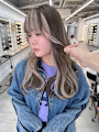  名古屋栄美容室　フェイスフレーミングミルクティーベージュ