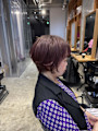 ◇大人可愛い40代50代60代ショートボブショート白髪ぼかし