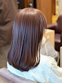 ツヤ重視のナチュラルストレート