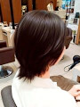 ダークブラウン×くびれショートウルフ
