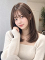 秋イメチェン/結べるミディアムレイヤー/大人可愛い顔まわり
