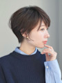 前下がりショート・ボブ/絶壁解消/前髪あり/40代/30代