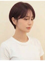 大人可愛いコンパクトショート×ピンクブラウン