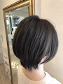 透明感ハイライト×大人のくびれショートボブ