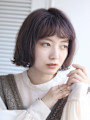 大人可愛いイメチェン似合わせカットフルバング