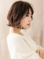 デザインカラーハイライトアンニュイヘアくびれボブ20代30代