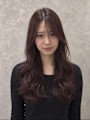 艶めくショコラブラウン×韓国風レイヤーロング