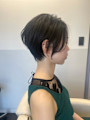 大人可愛い40代50代60代くびれショートボブ白髪ぼかし大鷲