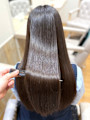 東林間 縮毛矯正で艶髪ストレートロング