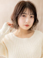デザインカラーハイライトアンニュイヘアくびれボブ20代30代