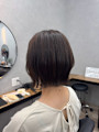 大人の切りっぱなしレイヤーボブ