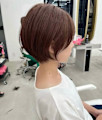 【博多】ブラウンカラー×似合わせ丸みショート