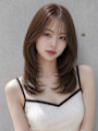 ワンホンヘア韓国レイヤーグレージュくびれ巻き姫カット内巻き☆