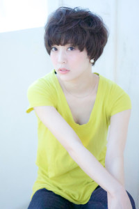 グレージュカラーの暗髪ショートカット【N-395】 - ALICe by AFLOAT掲載