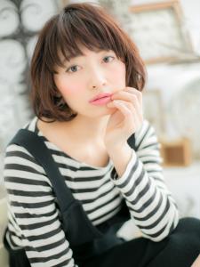 暗髪フェザーボブで小顔に☆見せる - mod's hair【モッズヘア】越谷/越谷西口店掲載