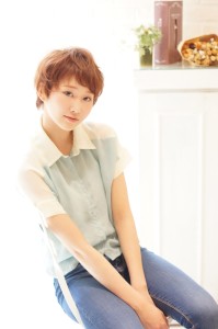 透け感がかわいいふんわりショートヘア - orgo掲載