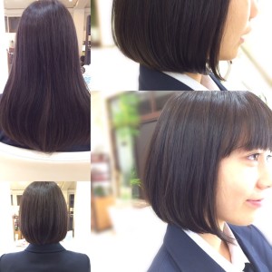 高校生  サラサラボブ - Hair VERDE掲載