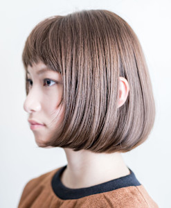 奥行きボブ×ショートバング - ボブ専門/ Lucy Hair Design Works掲載