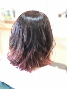 グラデーションカラー　ピンクヴァイオレット - chill hair掲載