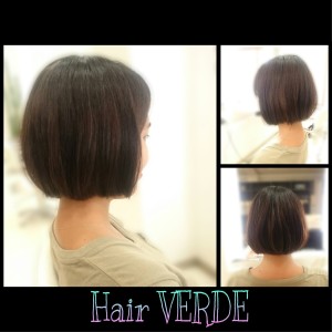 ショートミニボブヘア☆ - Hair VERDE掲載