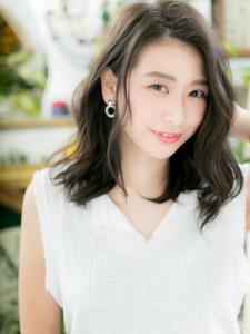 かきあげ色っぽい…くせ毛風大人ロブスタイル - COVER HAIR bliss 【カバー ヘア ブリス】川口/ららテラス川口東口駅前店掲載