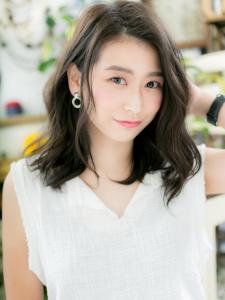 かきあげ色っぽい…くせ毛風大人ロブスタイル - COVER HAIR bliss【カバーヘア ブリス】上尾/上尾西口店掲載