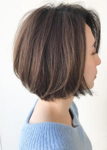 【MUSE】骨格が綺麗に見えるボブ×グレージュ - 自由が丘YUAN掲載