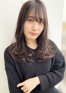 大人暗髪ワンカール シースルー抜け感バングM229 - ALICe by AFLOAT掲載
