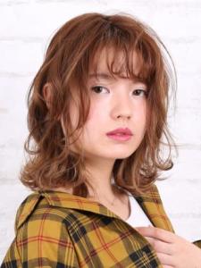 ニュアンスウェーブのリラックスミディ - HAIR & MAKE EARTH 小松店掲載