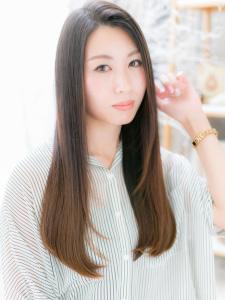 黒髪も◎小顔ナチュラルツヤストレート　エレガントロング - mod's hair【モッズヘア】上尾/上尾西口店掲載