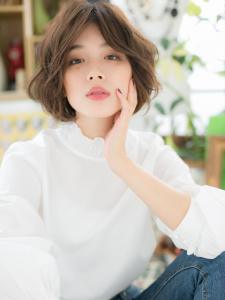 センターパート…外国人風ラフエアリーボブ　シフォンウェーブ - COVER HAIR bliss【カバーヘア ブリス】上尾/上尾西口店掲載