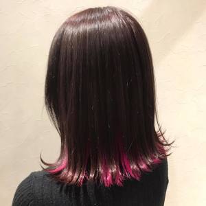 【Liberty】派手髪インナーカラーピンクバイオレット☆ - Liberty掲載