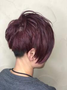 【151e　戸塚】*アシメショート+Wカラーワインレッド* - 151e_戸塚掲載
