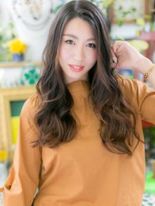 かきあげバングが◎アシンメトリーロング　リッチウェーブ - COVER HAIR bliss【カバーヘア ブリス】大宮/大宮西口店掲載