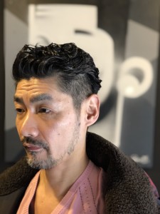 かき上げバックパーマスタイル ツーブロック  - Bar Ber Shop REGALO掲載