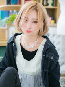 外国人風カラー★印象やわらかAラインボブ　クールボブ - COVER HAIR bliss 上尾西口店掲載