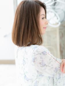 アシンメトリー…小顔ワンカールボブ　ふんわりボブ - mod's hair 越谷西口店【モッズヘア】掲載
