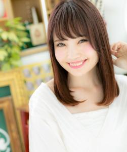 大人かわいい♪甘カラー♪斜めバングワンカール　モテロング - COVER HAIR bliss【カバーヘア ブリス】上尾/上尾西口店掲載