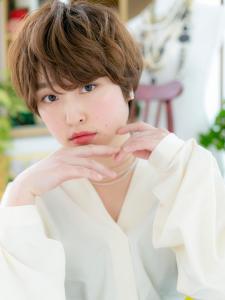 大人かわいい＊くせ毛風小顔マッシュショート　シフォンウェーブ - COVER HAIR bliss【カバーヘア ブリス】上尾/上尾西口店掲載