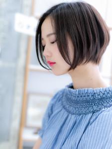 キリっと透明感☆前下がりの黒髪大人ボブ　スマートボブ - mod's hair 上尾【モッズヘア】上尾西口店掲載