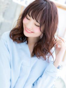 くせ毛風♪透け感カールのラブゆるふわミディ　リッチウェーブ - mod's hair【モッズヘア】上尾/上尾西口店掲載