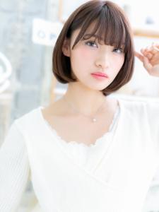 輪郭カバーで小顔見せ！黒髪・透明感・大人ボブ　マッシュボブ - mod's hair【モッズヘア】上尾/上尾西口店掲載