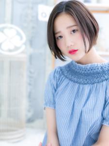 キリっと透明感☆前下がりの黒髪大人ボブ　クールボブ - mod's hair【モッズヘア】越谷/越谷西口店掲載